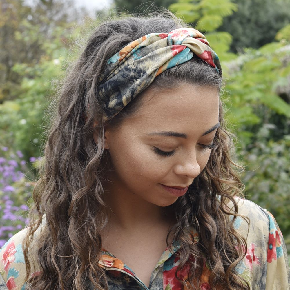 'Merida/Luna' Colourful Floral Headband