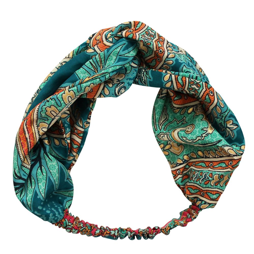 'Aspen/Orla' Turquoise Paisley Headband