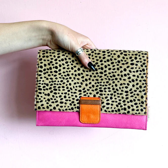 Cheetah Animal Print Travel Wallet