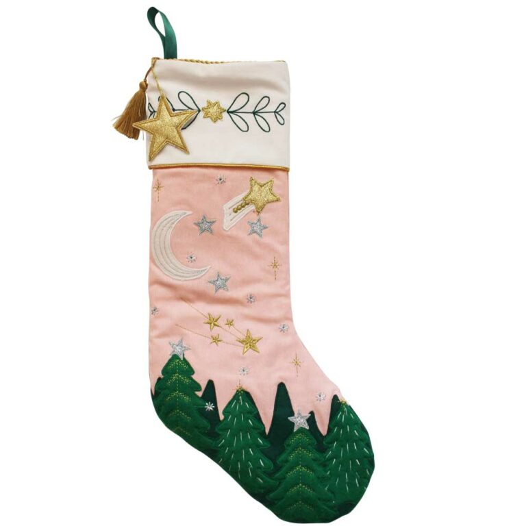 Magical Forest Christmas Stocking