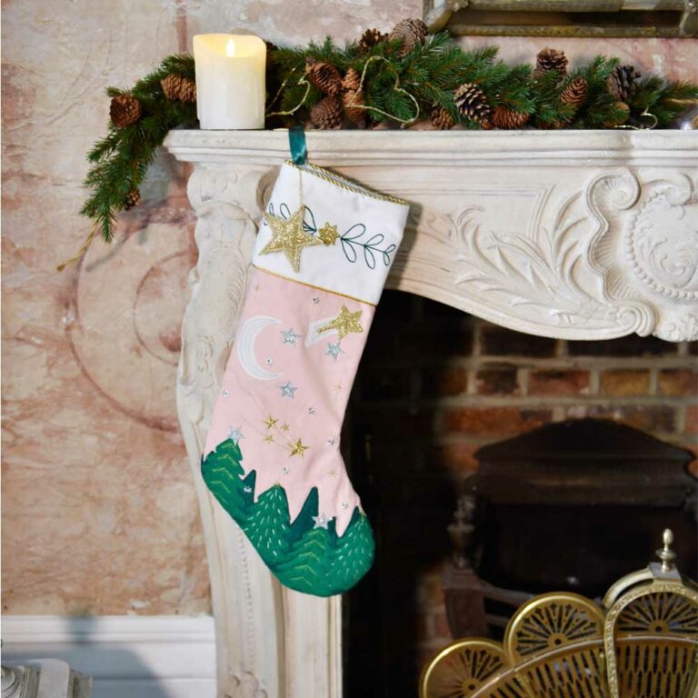 Magical Forest Christmas Stocking