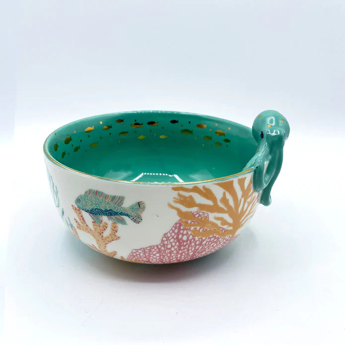 Coral Octopus Bowl