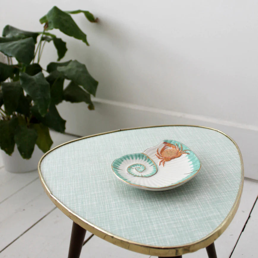 Coral Seashell & Crab Trinket Dish