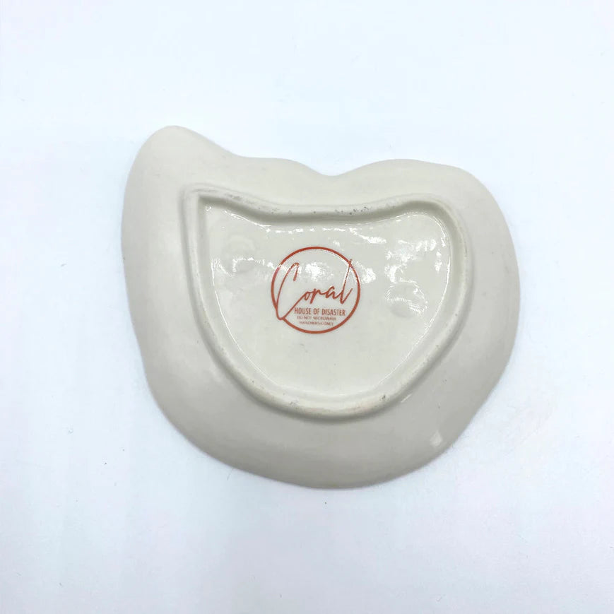 Coral Seashell & Crab Trinket Dish