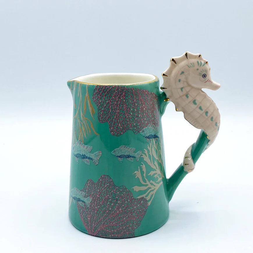 Coral Seahorse Jug