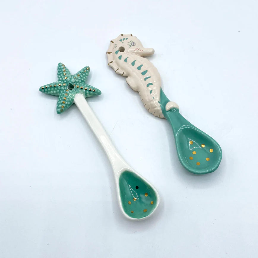 Coral Seahorse & Starfish Spoon Set