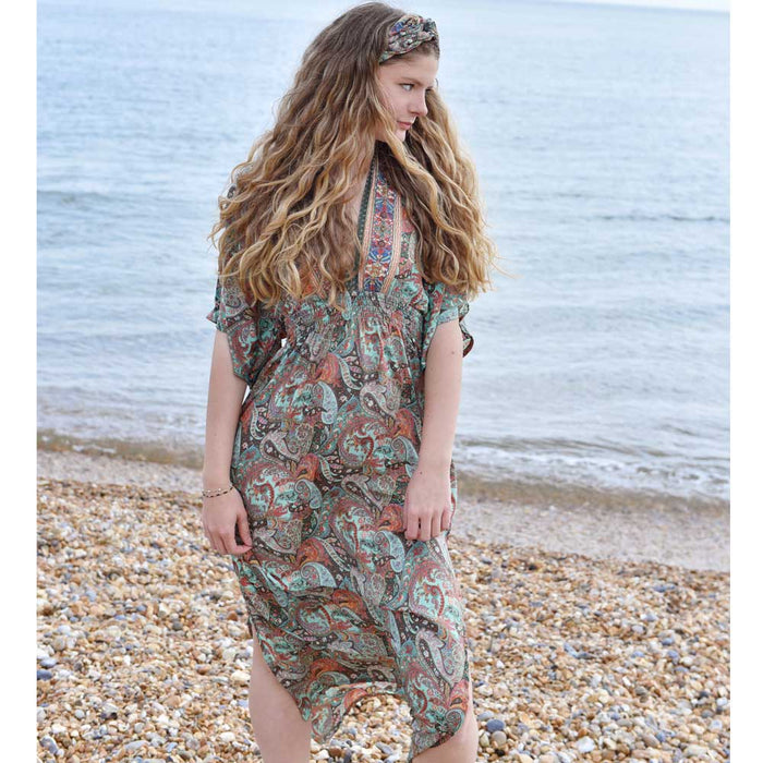 'Nova' Paisley Batwing Dress