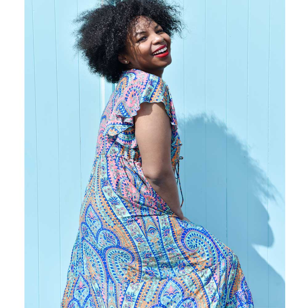 'Aurora' Paisley Cross Over Dress
