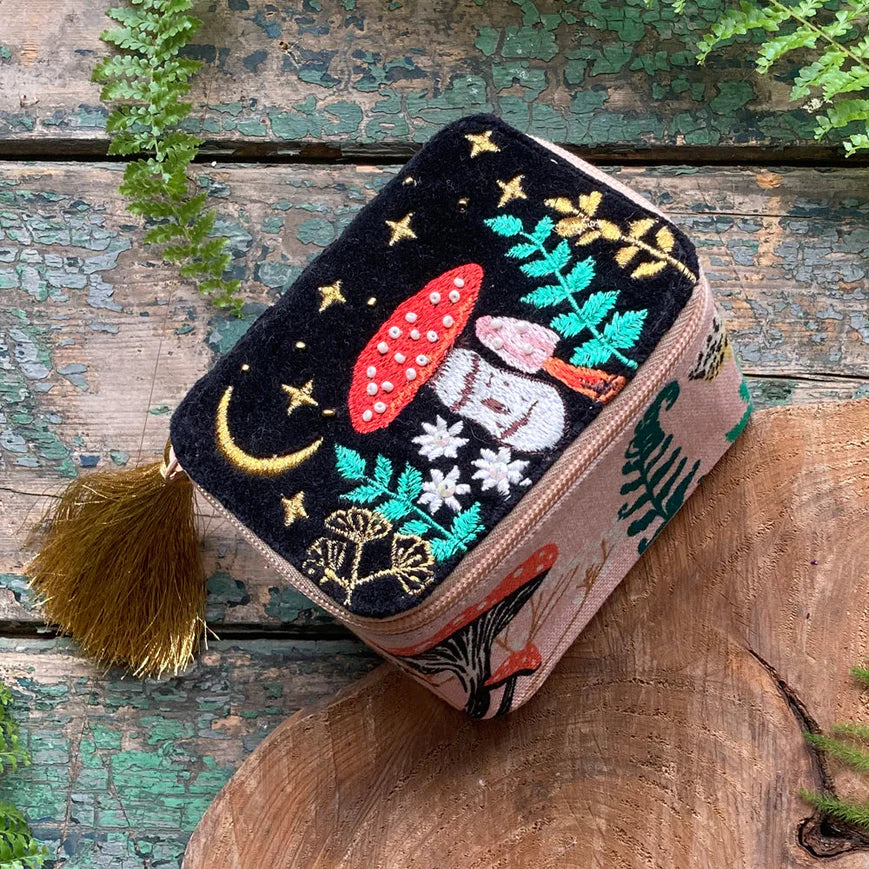 Forage Mushroom Travel Jewellery Box
