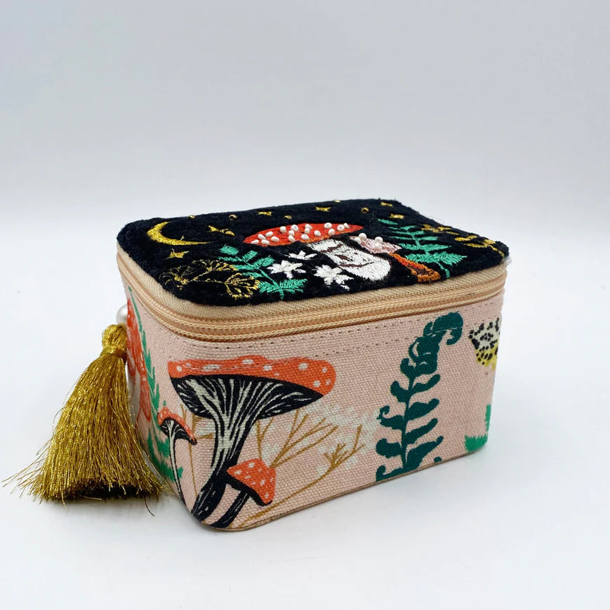 Forage Mushroom Travel Jewellery Box