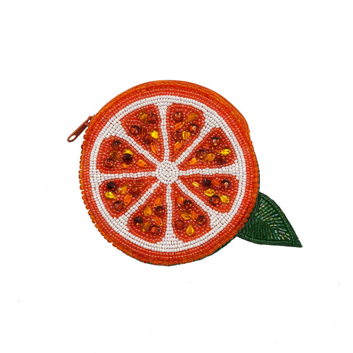 Fruity Orange Beaded Purse