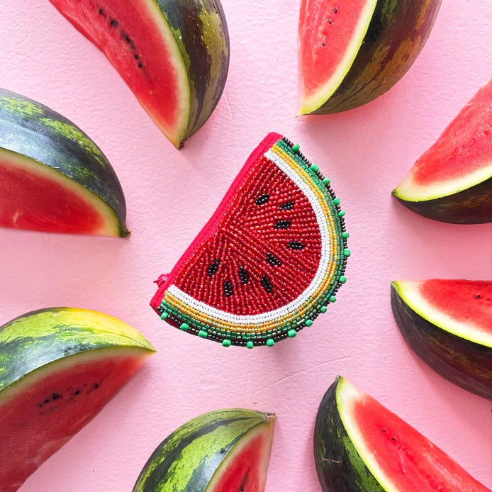 Fruity Watermelon Beaded Purse