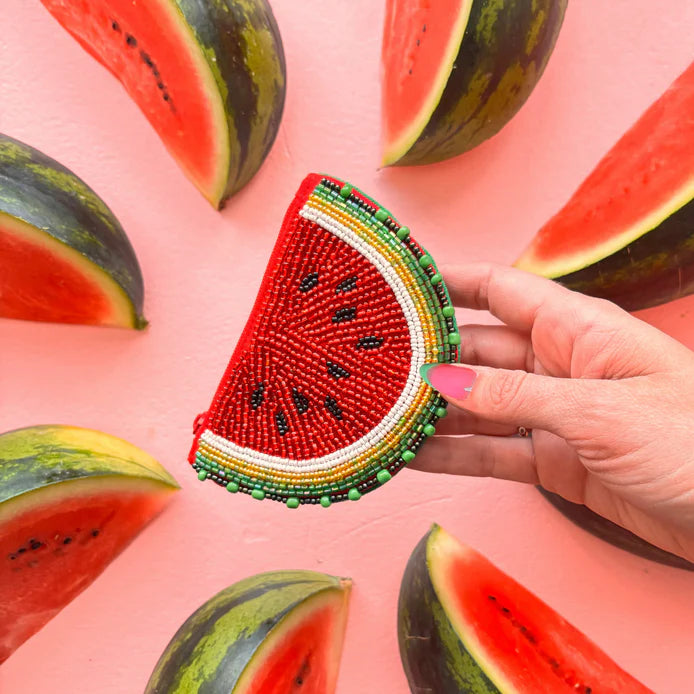 Fruity Watermelon Beaded Purse