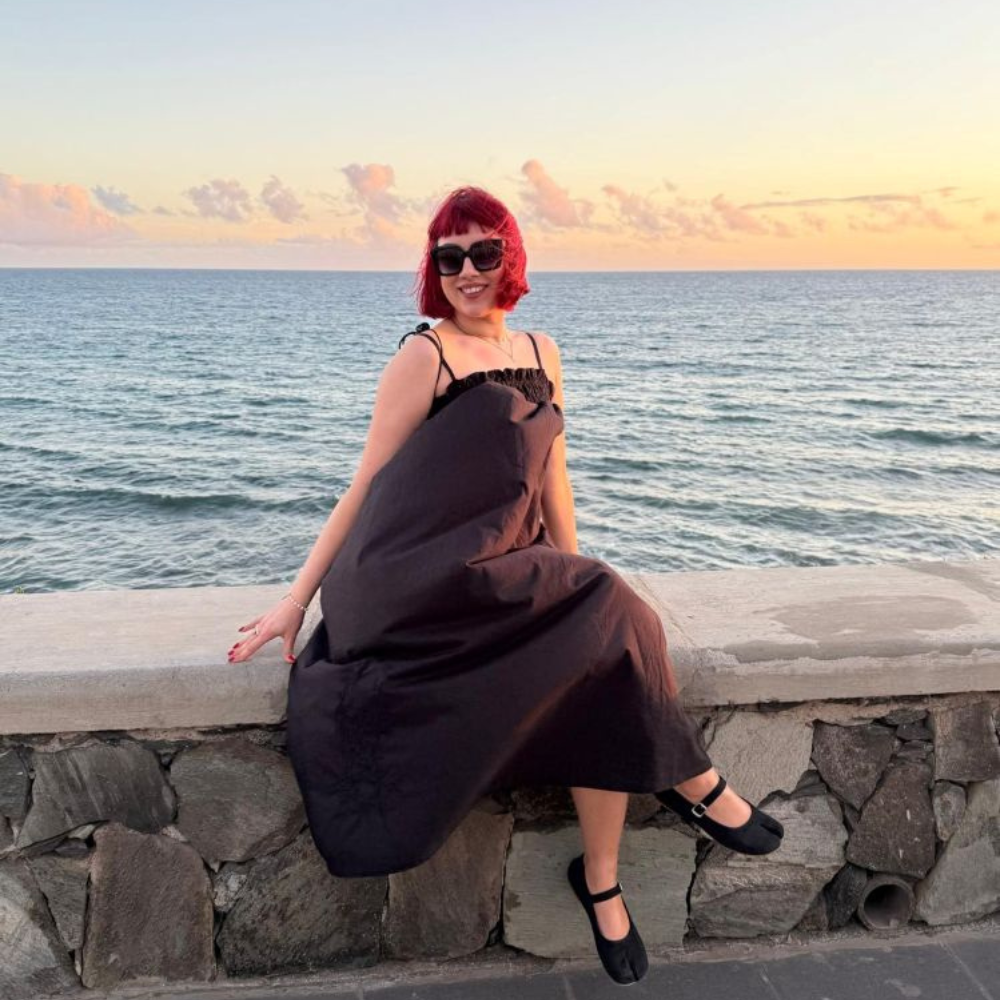 Ladies Black Spaghetti Strap Nightdress with Elasticated Neckline 'Francesca'