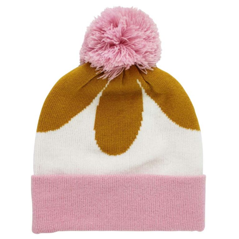 Knitted Butterfly Hat with Pom Pom