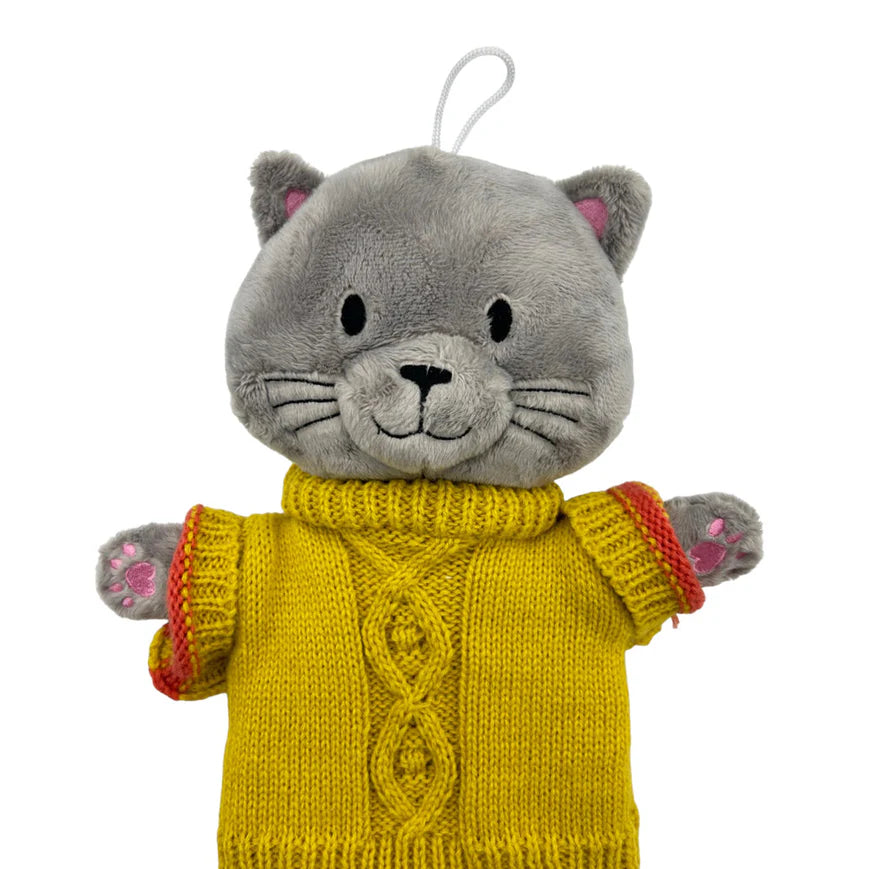 Cat In A Jumper Hot Water Bottle