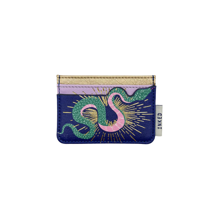 Inked Snake Card Holder
