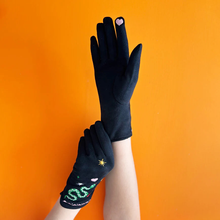 Inked Snake Gloves