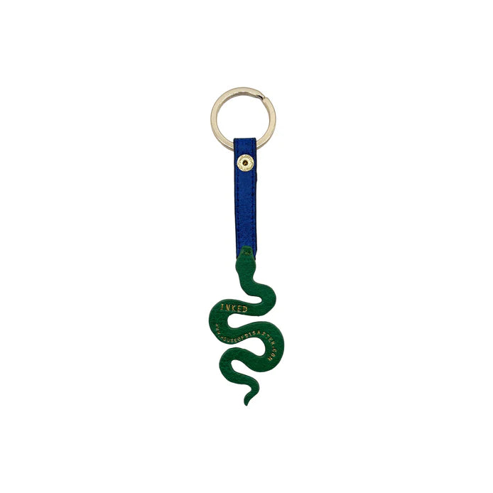 Inked Snake Keyring