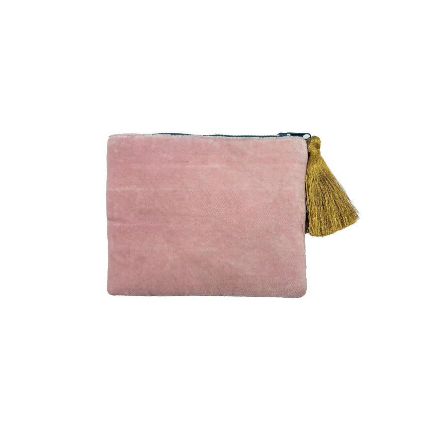Inked Snake Velvet Purse
