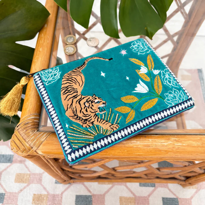 Inked Tiger Make Up Bag
