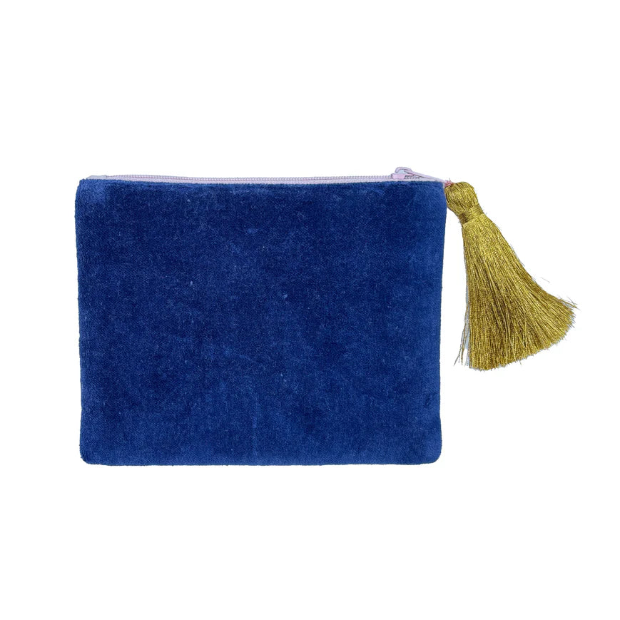 Inked Cherry Velvet Purse