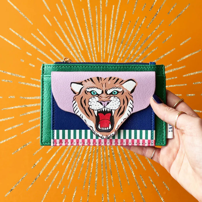 Inked Tiger Zip Purse