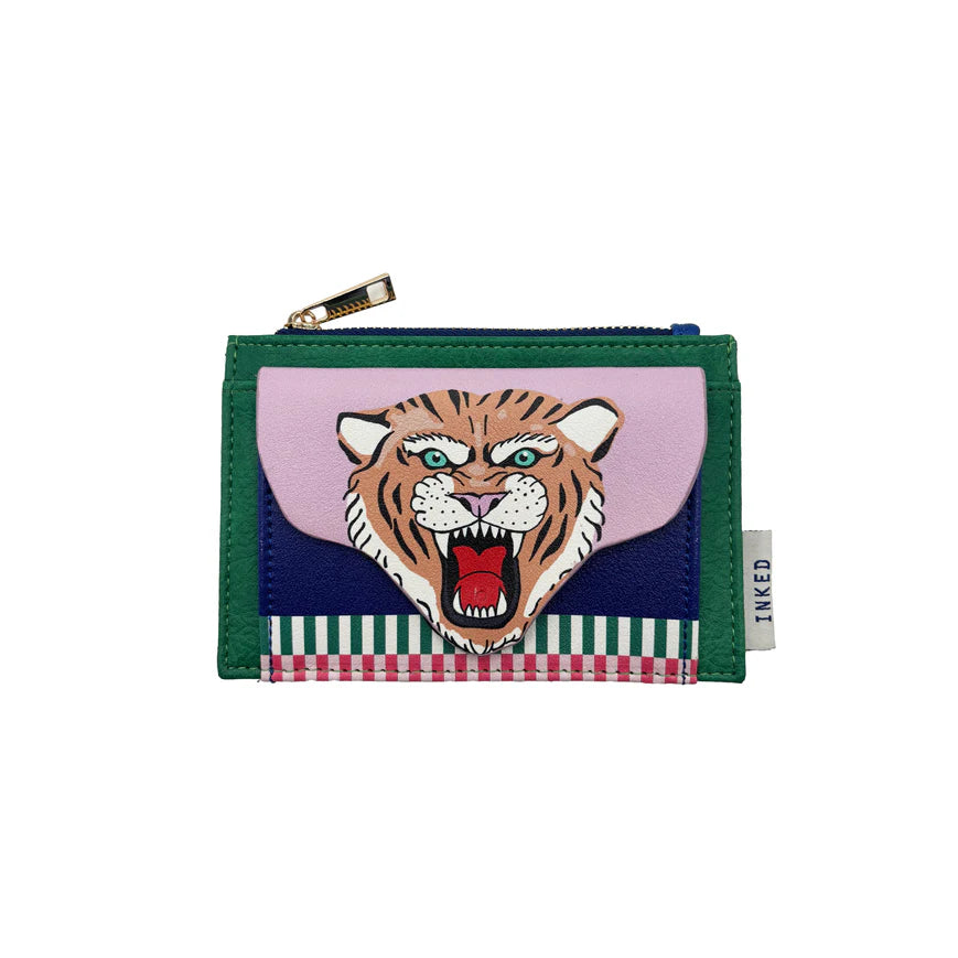 Inked Tiger Zip Purse