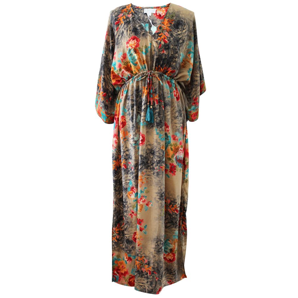 'Merida' Colourful Floral Batwing Dress