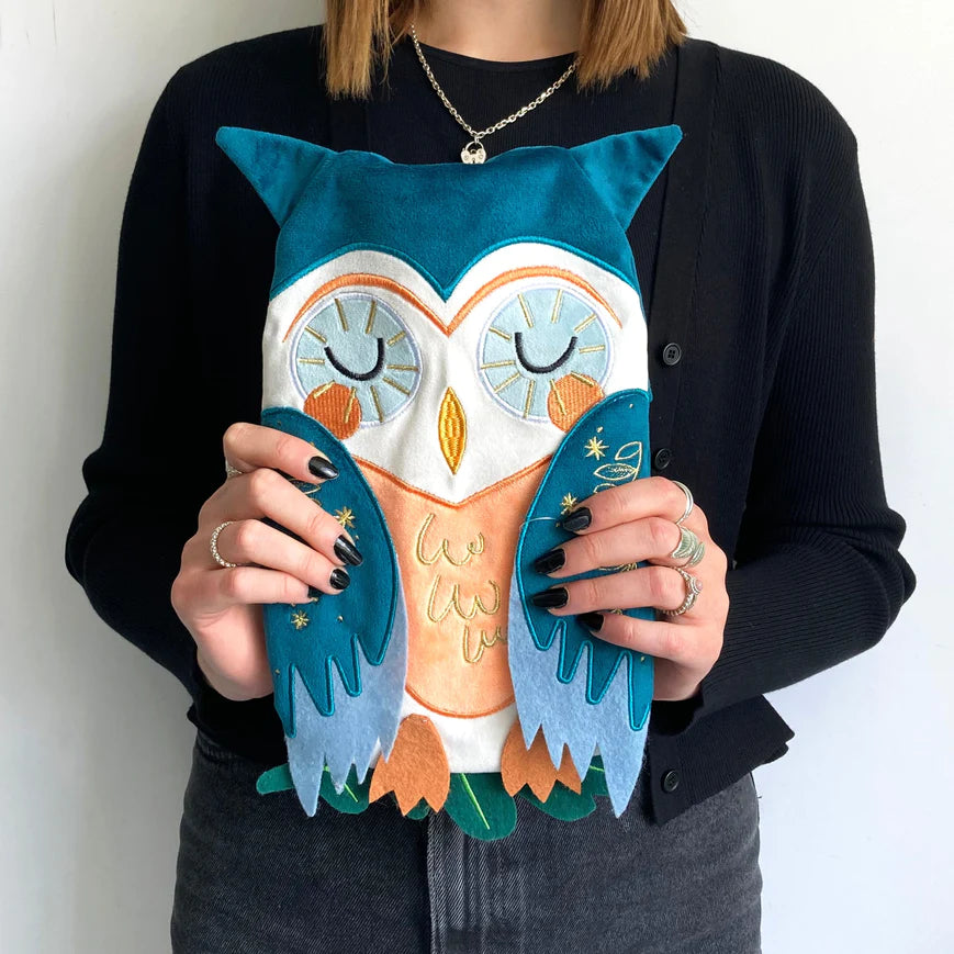 Secret Garden Owl Shaped Hot Water Bottle