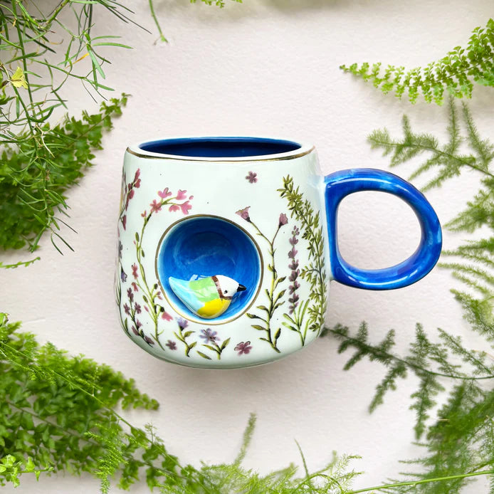 Secret Garden Blue Tit Cup