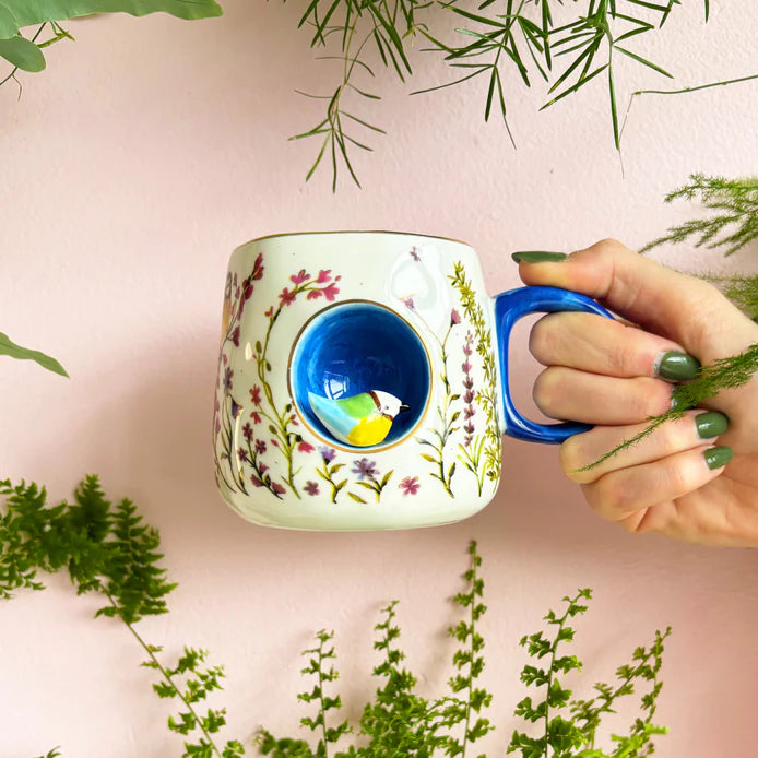 Secret Garden Blue Tit Cup