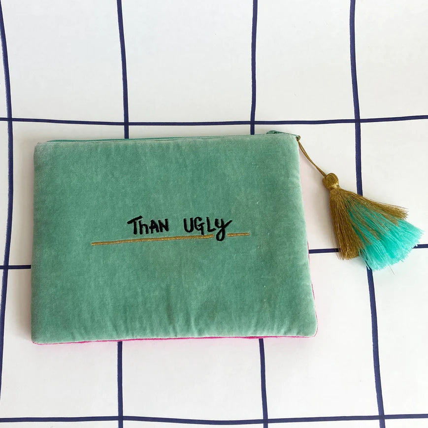 Small Talk 'Better Late...Than Ugly' Velvet Make Up Bag