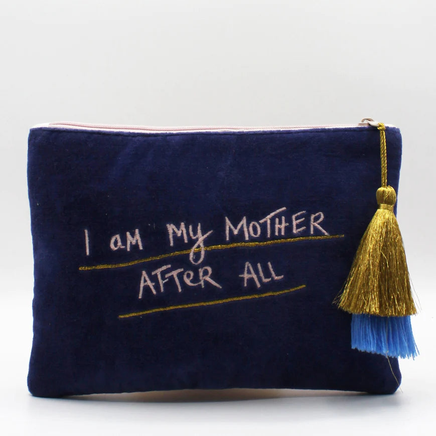 Small Talk 'Mirror Mirror On The Wall...I Am My Mother After All' Velvet Make Up Bag