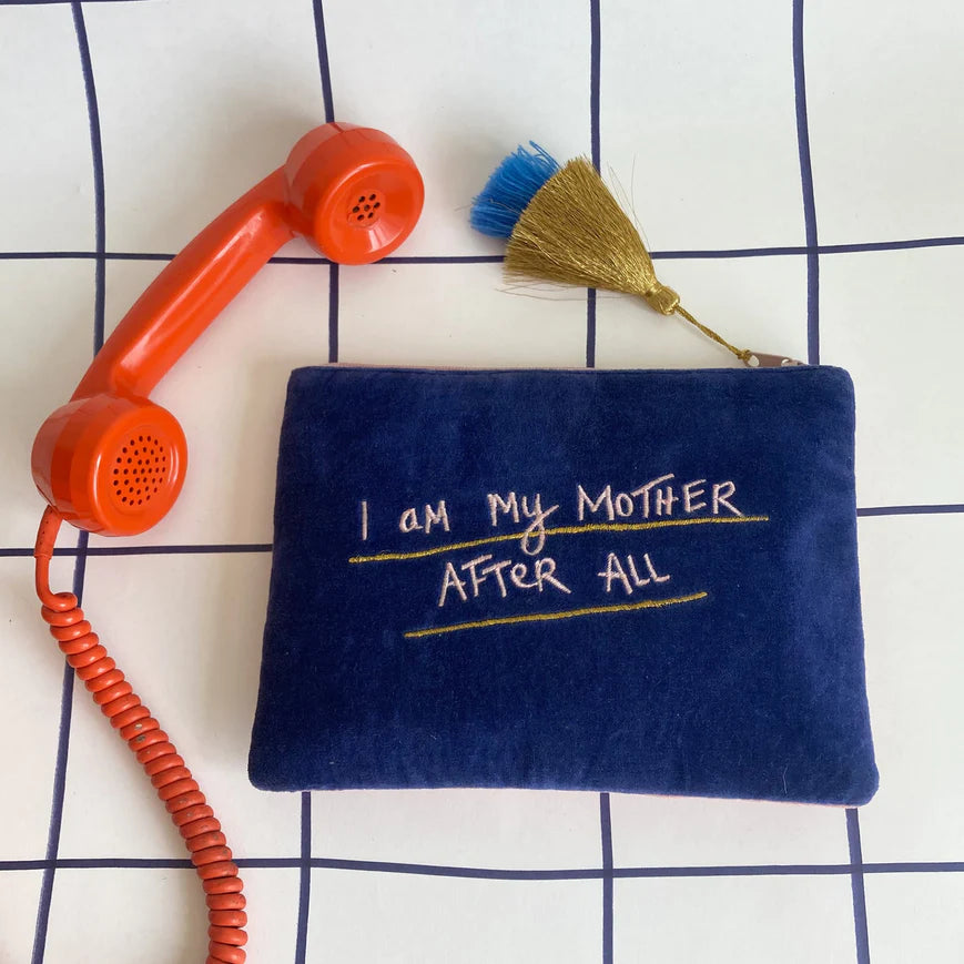 Small Talk 'Mirror Mirror On The Wall...I Am My Mother After All' Velvet Make Up Bag