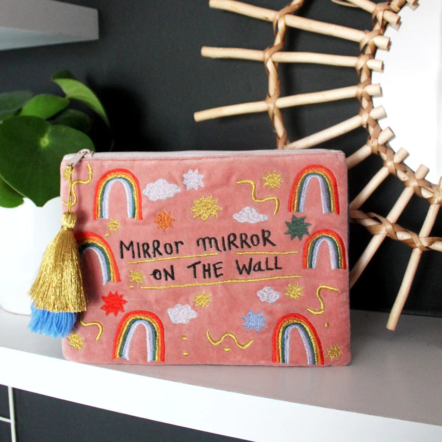 Small Talk 'Mirror Mirror On The Wall...I Am My Mother After All' Velvet Make Up Bag