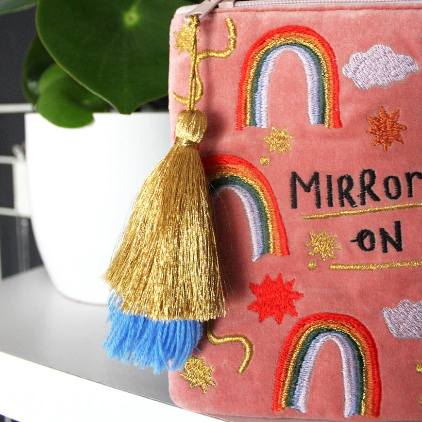 Small Talk 'Mirror Mirror On The Wall...I Am My Mother After All' Velvet Make Up Bag