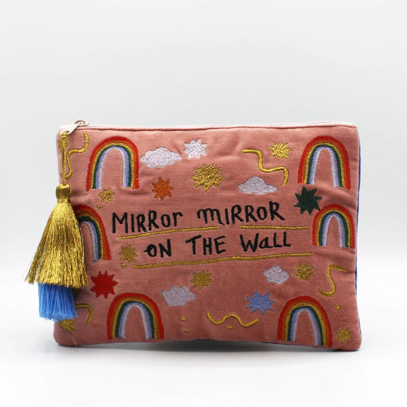 Small Talk 'Mirror Mirror On The Wall...I Am My Mother After All' Velvet Make Up Bag