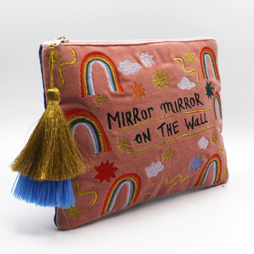 Small Talk 'Mirror Mirror On The Wall...I Am My Mother After All' Velvet Make Up Bag