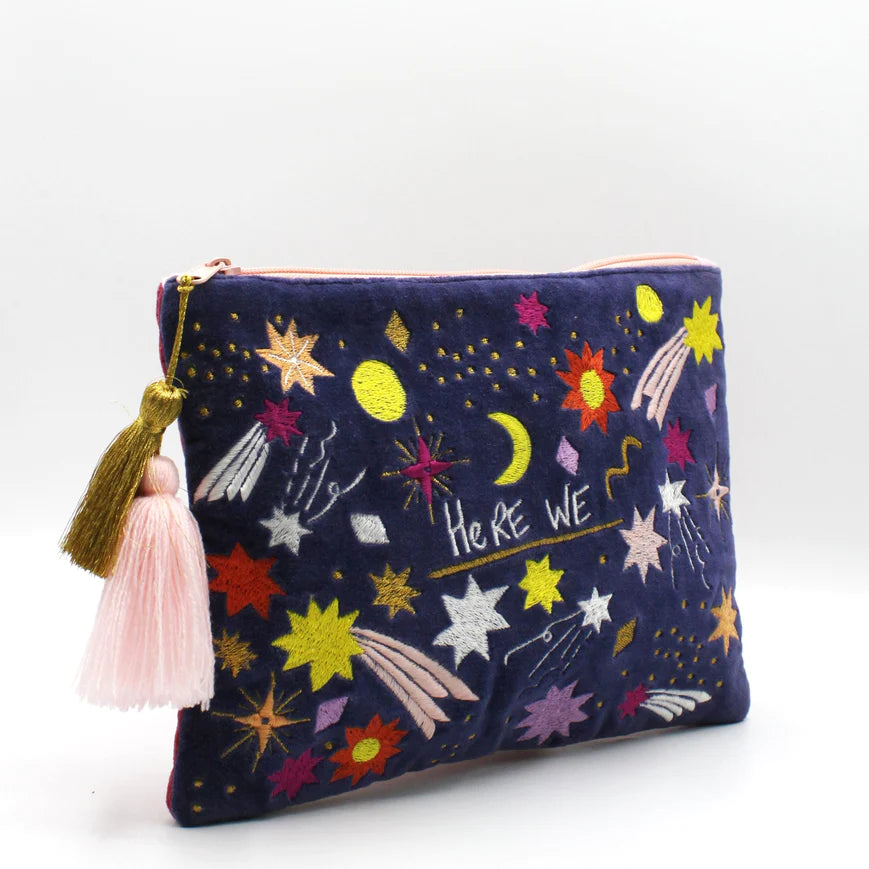 Small Talk 'Here We Bloody Go Again' Velvet Purse