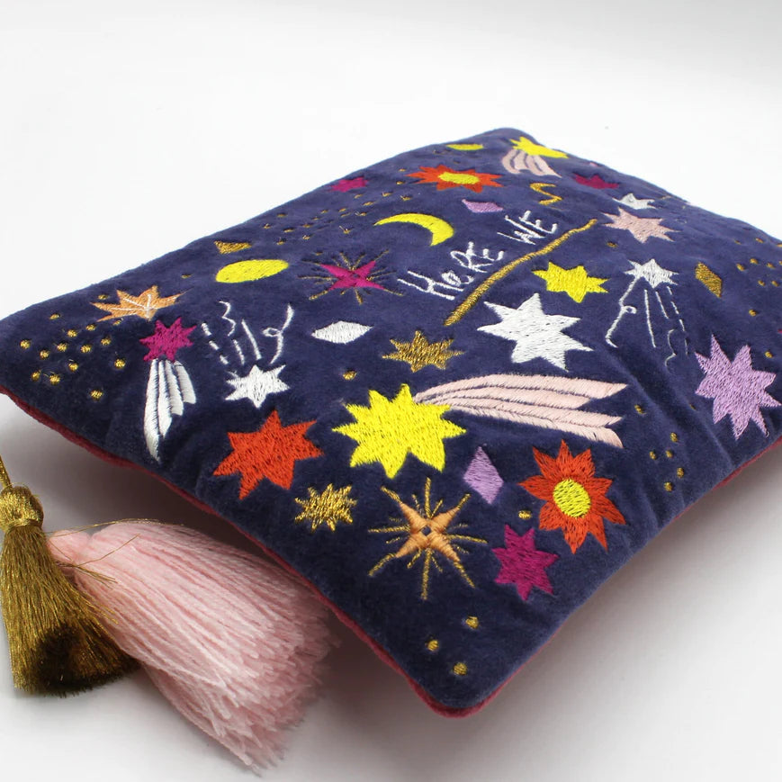 Small Talk 'Here We Bloody Go Again' Velvet Purse