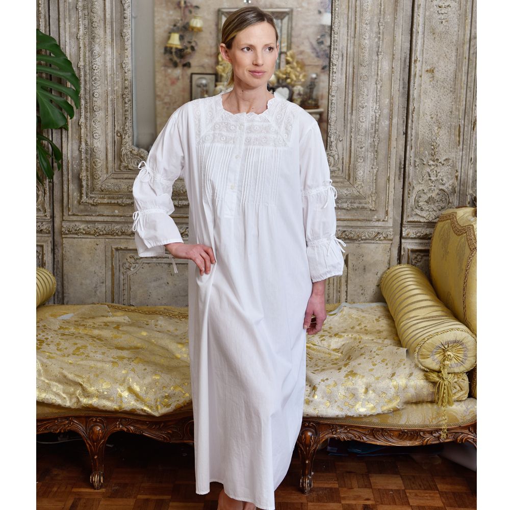 Ladies Long Sleeve Nightdress 'Victoria'