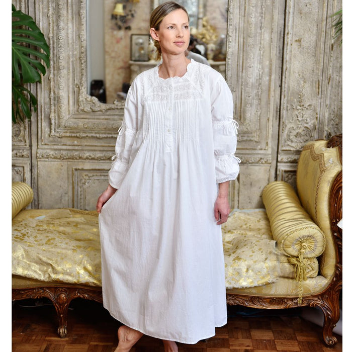 Ladies Long Sleeve Nightdress 'Victoria'