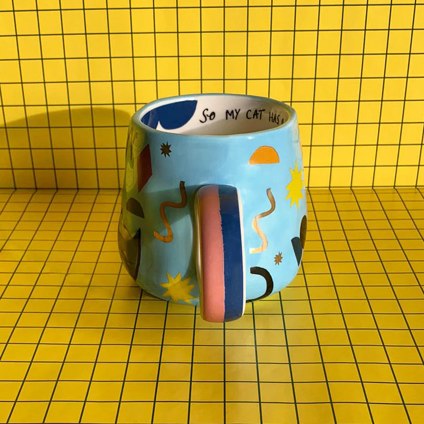 Small Talk 'I Work Hard...So My Cat Has A Better Life' Cup