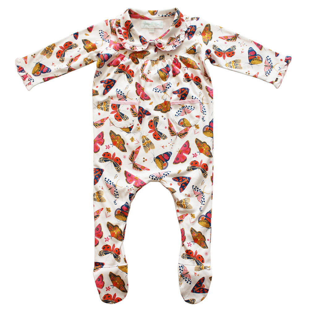 Butterfly Print Baby Jumpsuit