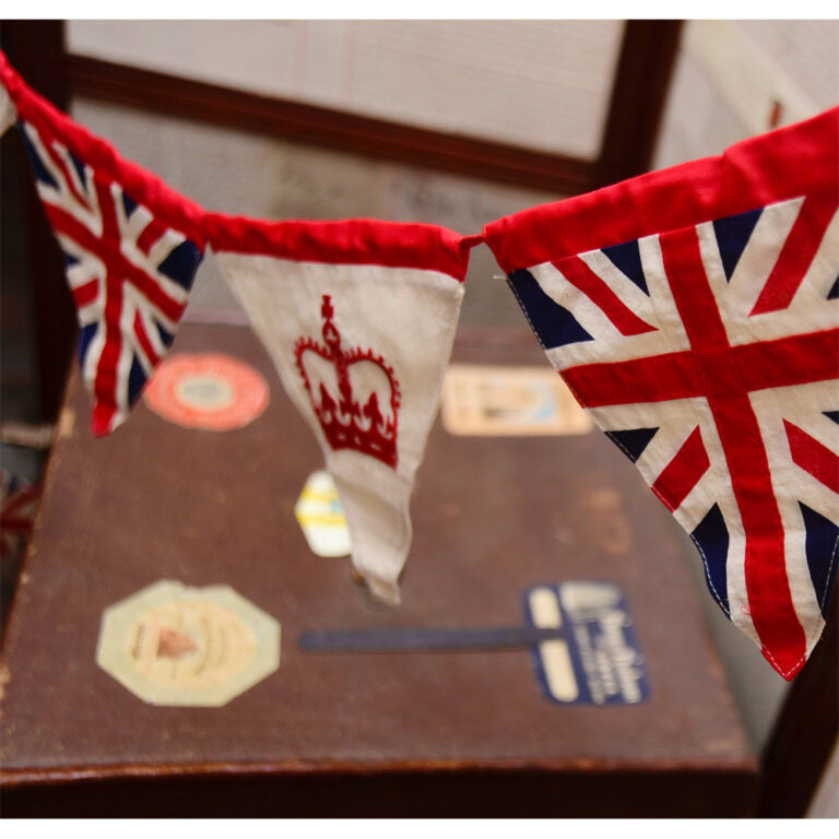 Vintage Crown & Union Jack Bunting