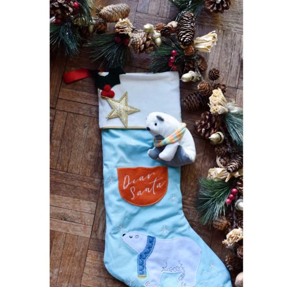 Polar Bear Christmas Stocking