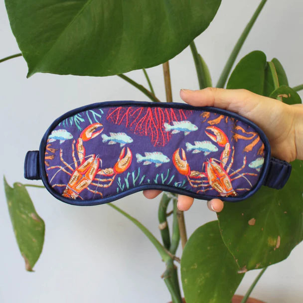 Coral Lobster Eye Mask