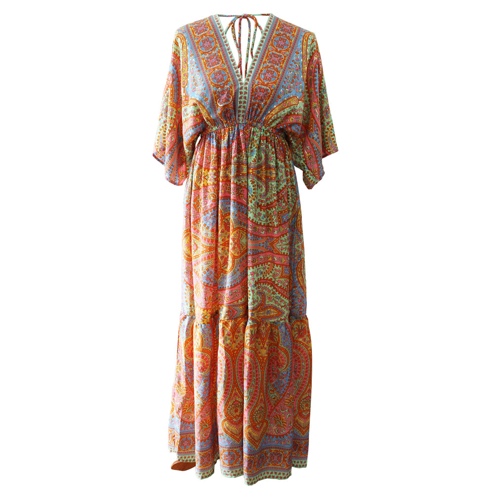 'Sorenna' Paisley Batwing Dress