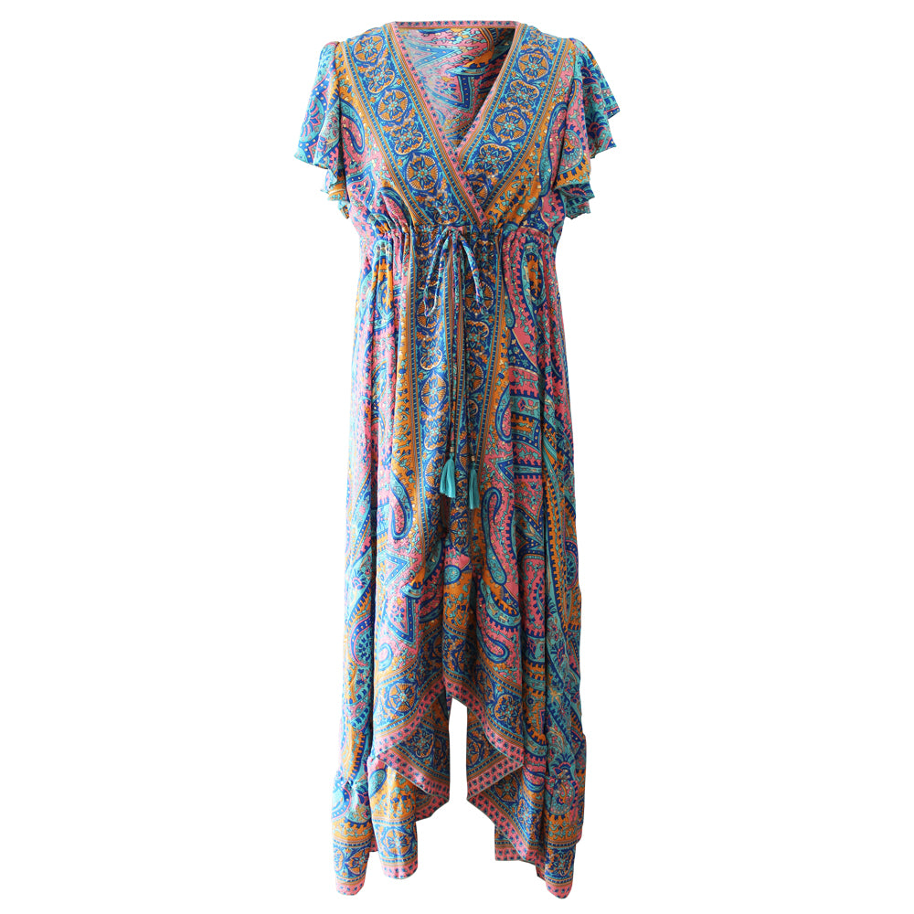 'Aurora' Paisley Cross Over Dress